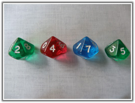 Great Extensions - Small Transparent 10-Sided Dice