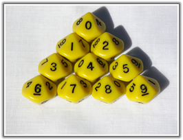 Great Extensions - Yellow Opaque 10-Sided Dice