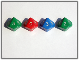 Great Extensions - Jumbo Opaque Red Blue Green Dice